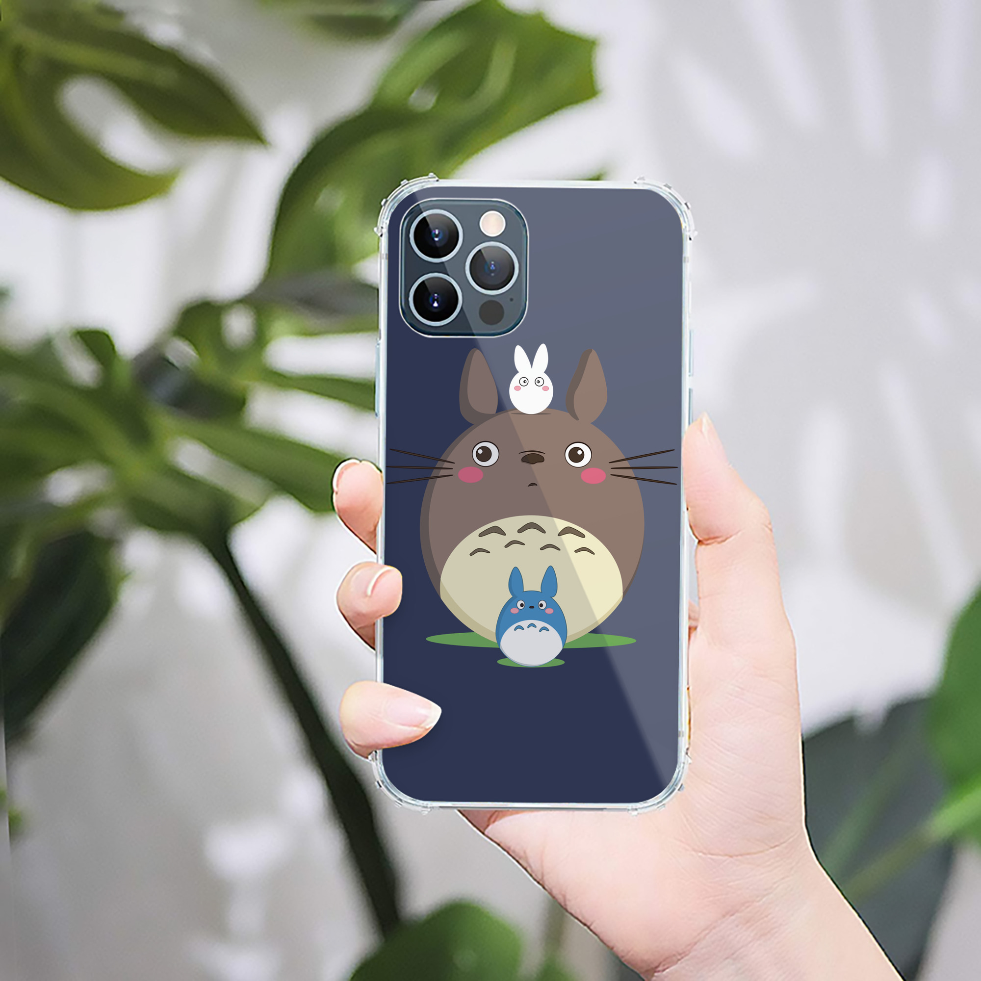 （画像用） となりのトトロ 草壁メイ 草壁サツキ My Neighbor Totoro Satsuki Kusakabe Mei Kusakabe 【iPhone 12シリーズ対応】透明スマホケース（クリアソフトケース）